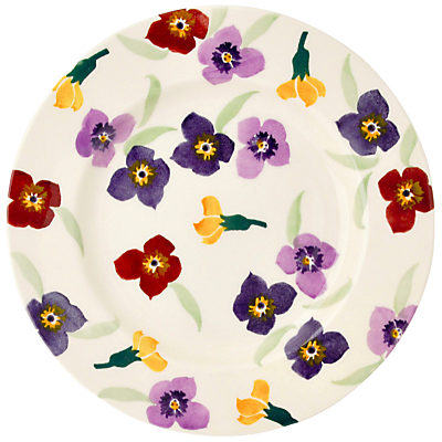 Emma Bridgewater Wallflower Side Plate, Multi, Dia.22cm Emma Bridgewater Wallflower Side Plate, Multi, Dia.22cm
